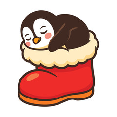 Penguins Cozy Nap SVG