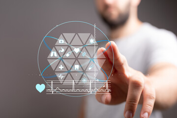 Modern medicine, telehealth, technology, health data, innovation, digital health, medical interface, futuristic healthcare, seamless patie