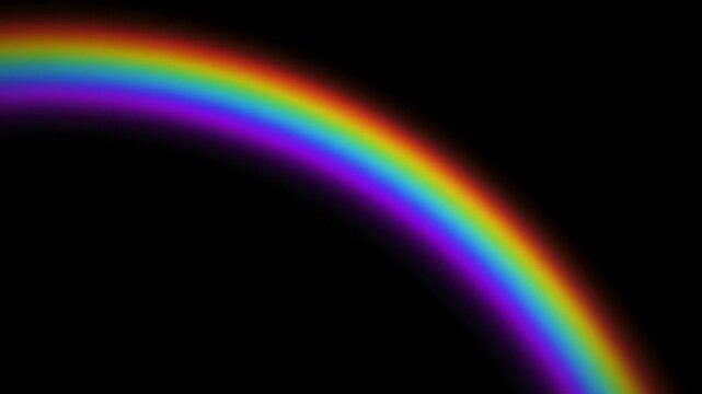 Green Screen visual effect of the appearance a rainbow on black background layer to overlay 4k scene 4 with distortion, overlay, glitch, static noise, scan lines background, animated video loop