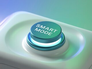 A sleek button labeled "SMART MODE" emits a glowing light, suggesting advanced technology and intuitive functionality.