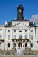 Town Hall on market square in Plock, Poland