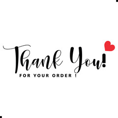 Thank You for Your Order. Elegant Thank You for Your Order Design with Stylish Graphics. Sophisticated Thank You for Your Purchase Image with Modern Elements. Chic Thank You for Your Order Graphic
