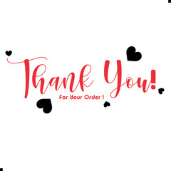 Thank You for Your Order. Elegant Thank You for Your Order Design with Stylish Graphics. Sophisticated Thank You for Your Purchase Image with Modern Elements. Chic Thank You for Your Order Graphic