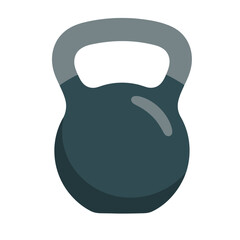 Kettlebell silhouette isolated on white background