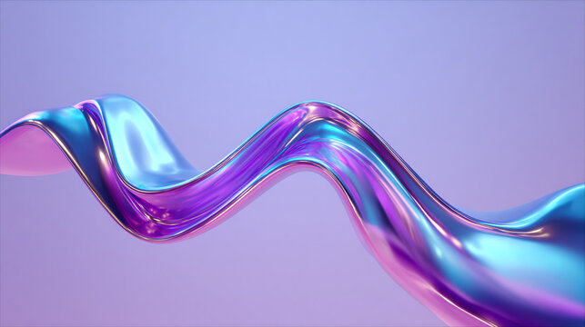 An abstract, flowing fabric in shades of purple and blue, creating a sense of movement and elegance