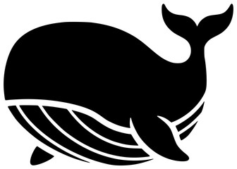 ocean illustration animal silhouette nature logo whale icon wildlife outline blue fish marine water underwater sea cartoon wild life shape and vector graphic background