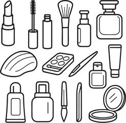 Beauty Items Vector Bundle.eps