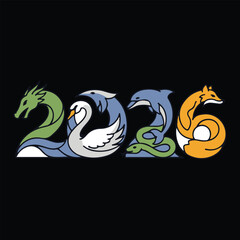 2026 Mythical Creatures and Animals Logo