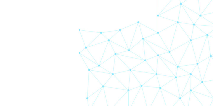 Abstract blow line thin polygon pattern on white background texture vector illustration. Network geometry background. technology futuristic concept glowing blue on dark background. 