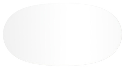 PNG Minimalistic blank white oval shape