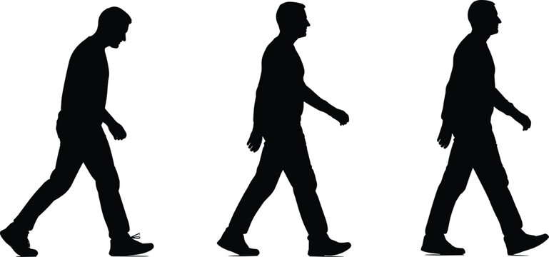 Silhouette, walking, posture, improvement, transformation, health, body, alignment, confidence, progression, therapy, ergonomic, spine, motion, wellness, standing, human, physical, upright, change