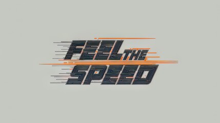 Feel the speed dynamic typography with motion blur effect