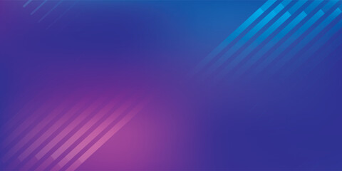 Gradient Blue and Purple Abstract Background with Diagonal Lines.