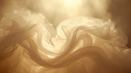 Ethereal Golden Fabric Flow