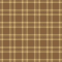 Serene background plaid fabric, ethnic seamless texture vector. Salmon check tartan textile pattern in orange and yellow colors.