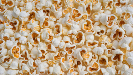 Abstract full-frame popcorn texture background, seamless pattern look