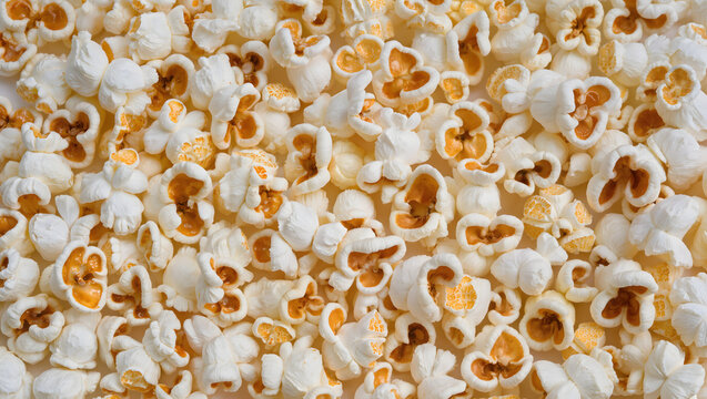 Abstract full-frame popcorn texture background, seamless pattern look - Powered by Adobe