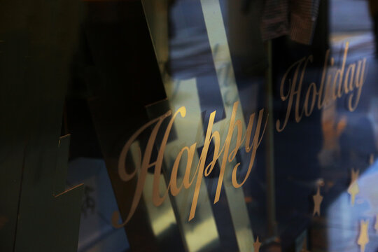 Happy new year calligraphy letters sign
