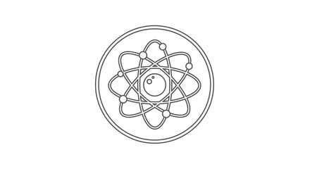 Abstract symbolic representation of atomic structure and scientific exploration