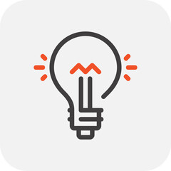 Modern innovation flat line vector illustration icon design concept. Icon for mobile and web graphics. Flat symbol, logo creative concept. Simple and clean flat pictogram