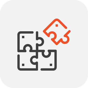 Modern solution flat line vector illustration icon design concept. Icon for mobile and web graphics. Flat symbol, logo creative concept. Simple and clean flat pictogram