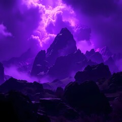 Modern flat design vector, minimalist theme, two-dimensional shapes, electric vivid colors, trending mountain tame templates,Generative AI