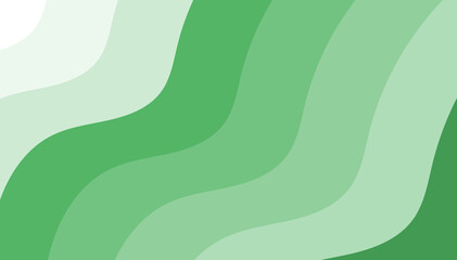 Serene Green Wavy Lines Backdrop - Calming Abstract Curves for Refreshing and Natural Aesthetics