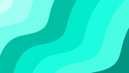 Serene Teal Waves: Fluid Abstract Design for Calming Backgrounds and Stylish Layouts