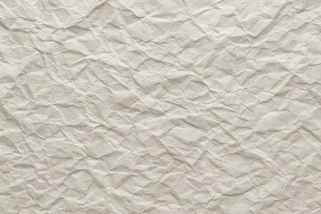 Close up of textured crumpled paper, abstract surface with wrinkles and folds