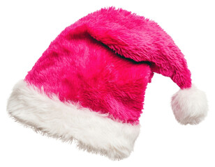 PNG Pink santa hat christmas accessory clothing.