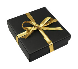PNG Elegant black gift box