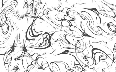 
abstract black marble or epoxy textures on a white background.White and black digital creative background made of interweaving curved shapes. 