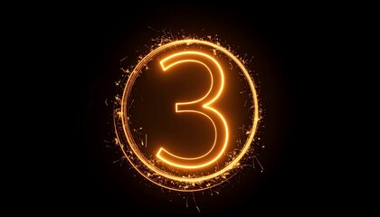 Firefly-style countdown graphic with luminous moving lines