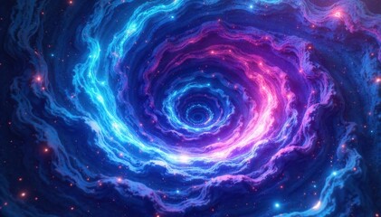 A planet that is a swirling vortex of holographic documents, projecting abstract data onto a distant starfield. A vibrant, swirling vortex planet composed of shimmering holographic documents,