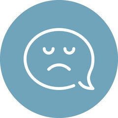 Obraz premium Modern speech bubbles flat line vector illustration icon design concept.