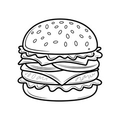 hamburger vector illustration