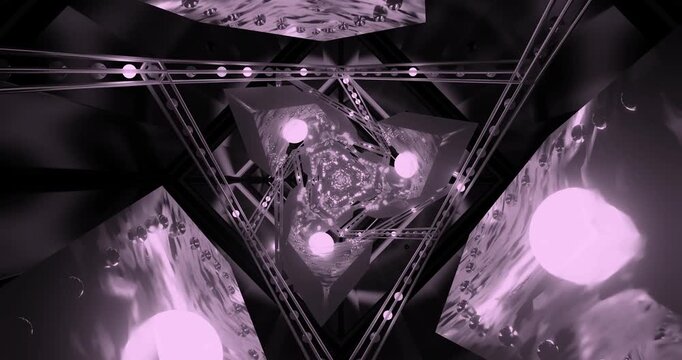 Tunnel video vj loop screensaver creates a captivating visual experience with seamless transitions and rhythmic patterns in dark tones