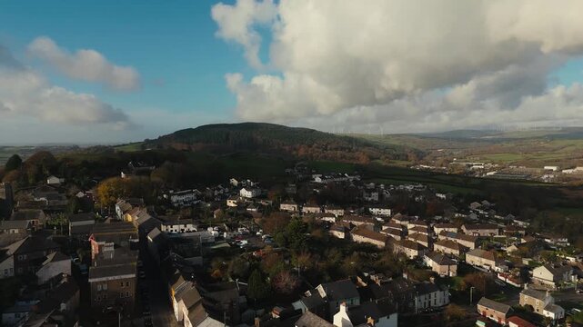 Llantrisant Drone Rhondda Cynon Taf Valleys Nature Welsh South Wales