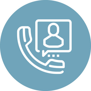 Modern assistance flat line vector illustration icon design concept. Icon for mobile and web graphics. Flat symbol, logo creative concept. Simple and clean flat pictogram