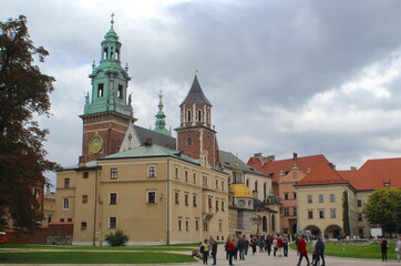 Wawel-H&uuml;gel in Krakau, Polen, mit dem K&ouml;nigsschloss