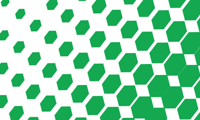 Green colour Polygonal pattern background or abstract hexagon halftone pattern for wallpaper background, shape honeycom concept.