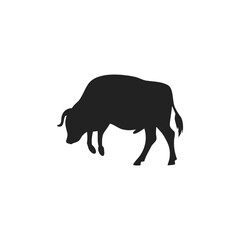 cow and bull silhouette