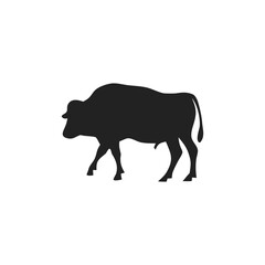 cow and bull silhouette