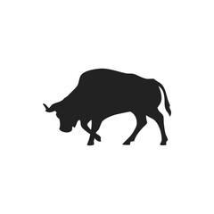 cow and bull silhouette