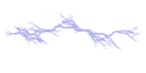 Glowing Blue Lightening Flash PNG