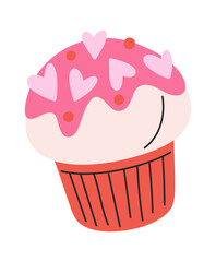 Muffin cupcake hand drawn sweets