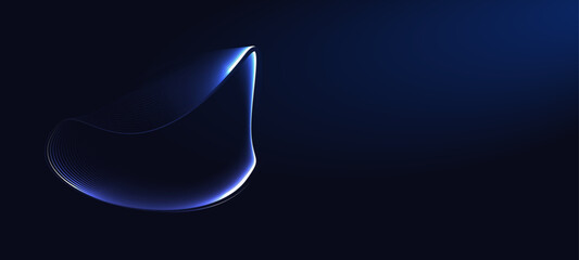 neon futuristic 3d sphere of blue purple glowing digital waves particles future technology concept engineering science abstract energy orb data innovations abstract blue background	