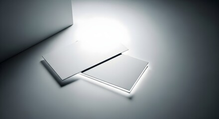 Elegant business card mockup clean and minimalist design ideal for branding and identity presentatio