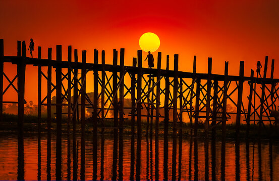 U Bein Bridge Mandalay