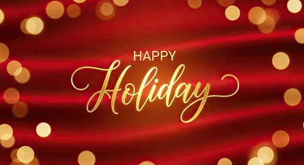 Naklejka premium Happy Holiday Season Celebration Wishes Beautiful Design